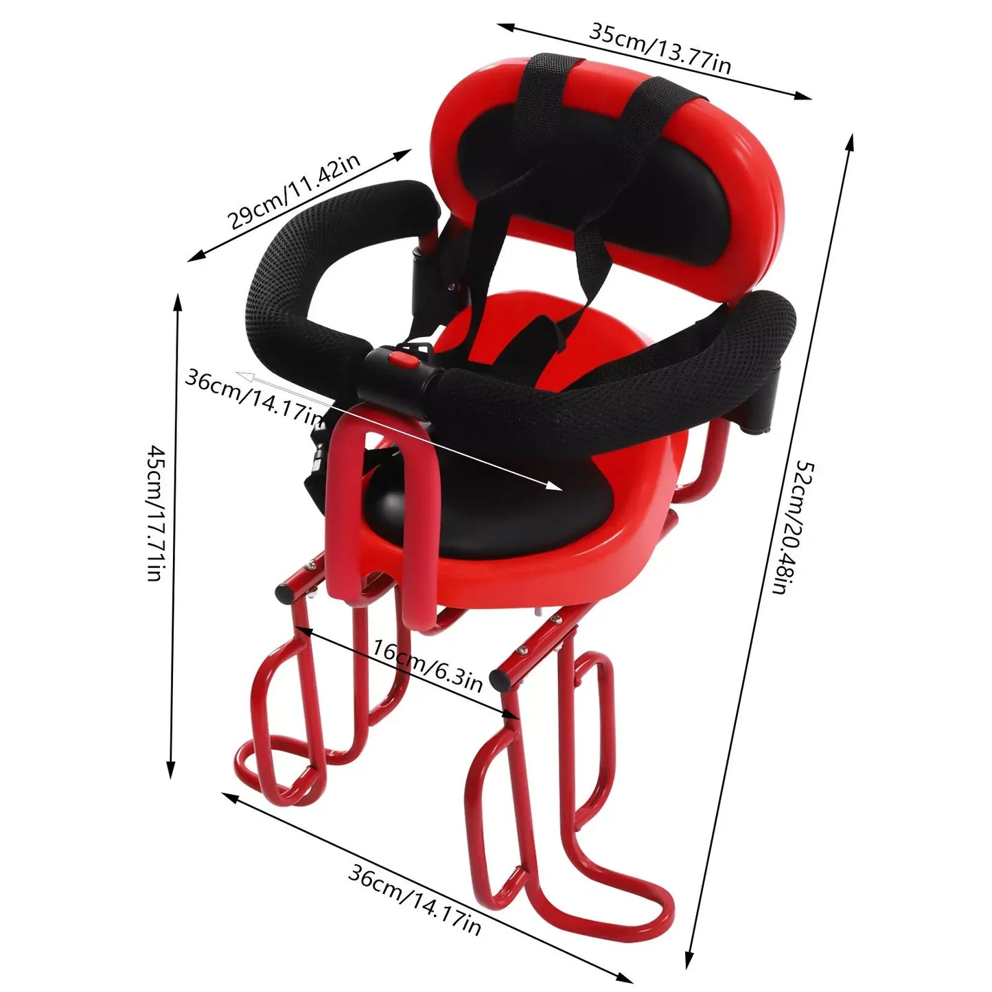 Siège Arrière Vélo Enfant Sécurisé 